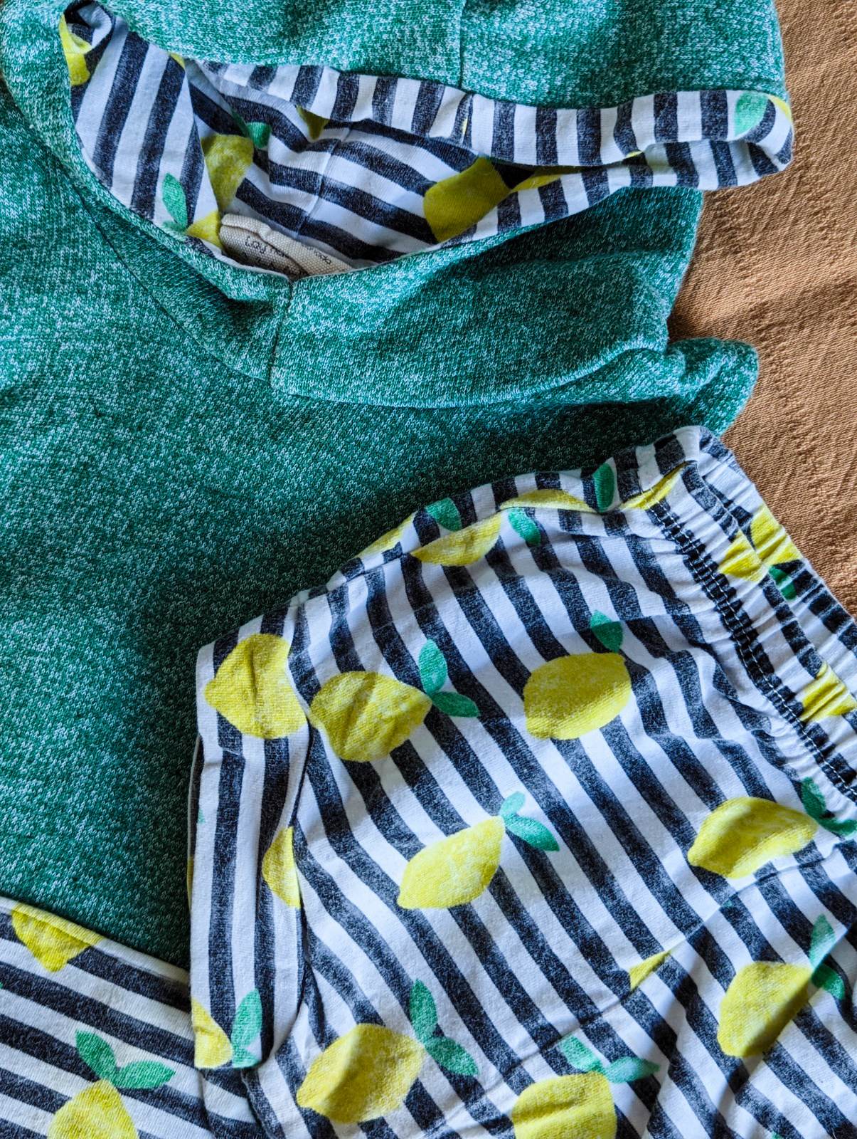 Bear & Roo Sleeveless Hoodie and Shorties Set (18-24)