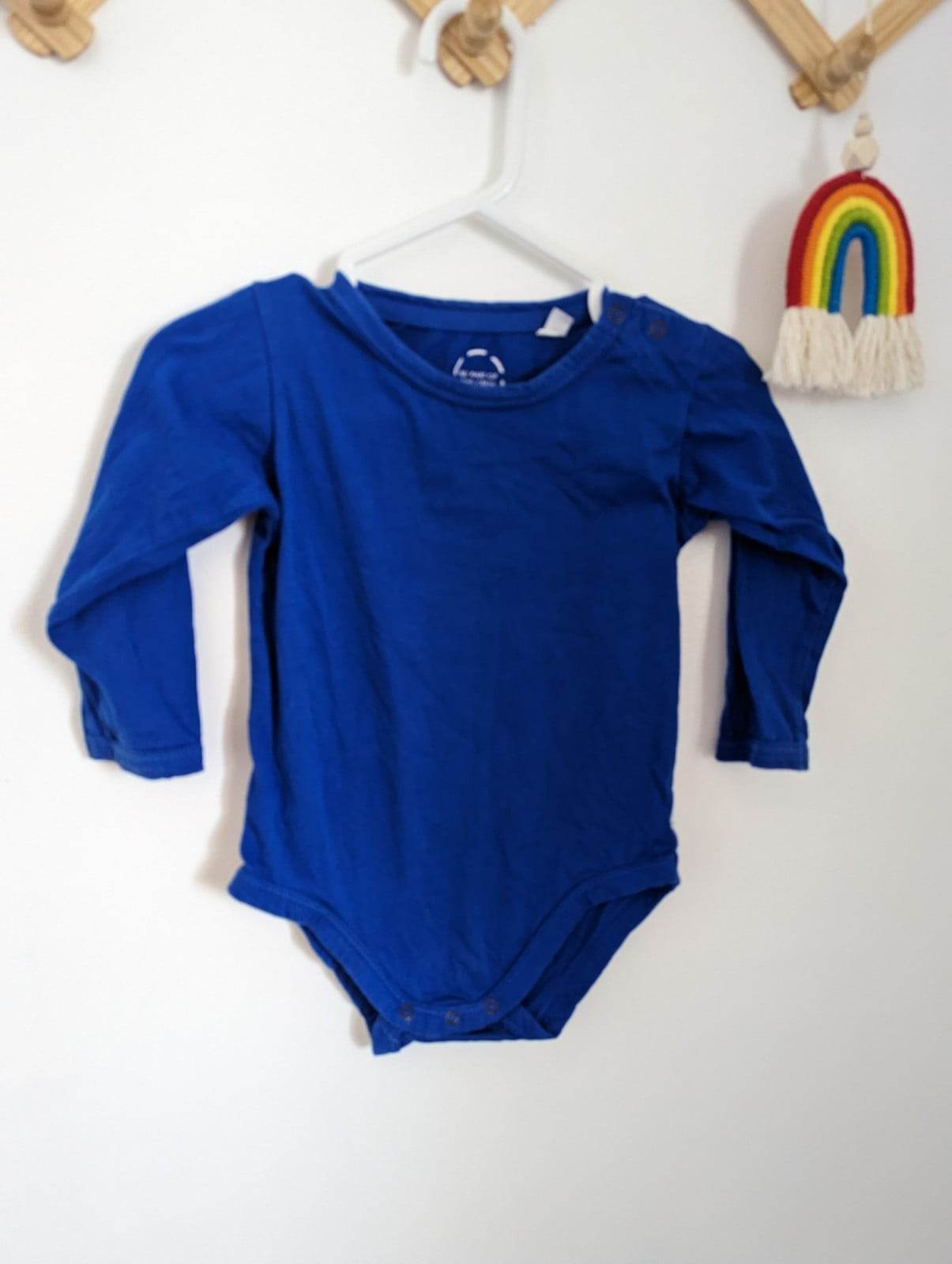 Bonds Long Sleeve Bodysuit in Royal Blue (6-12)