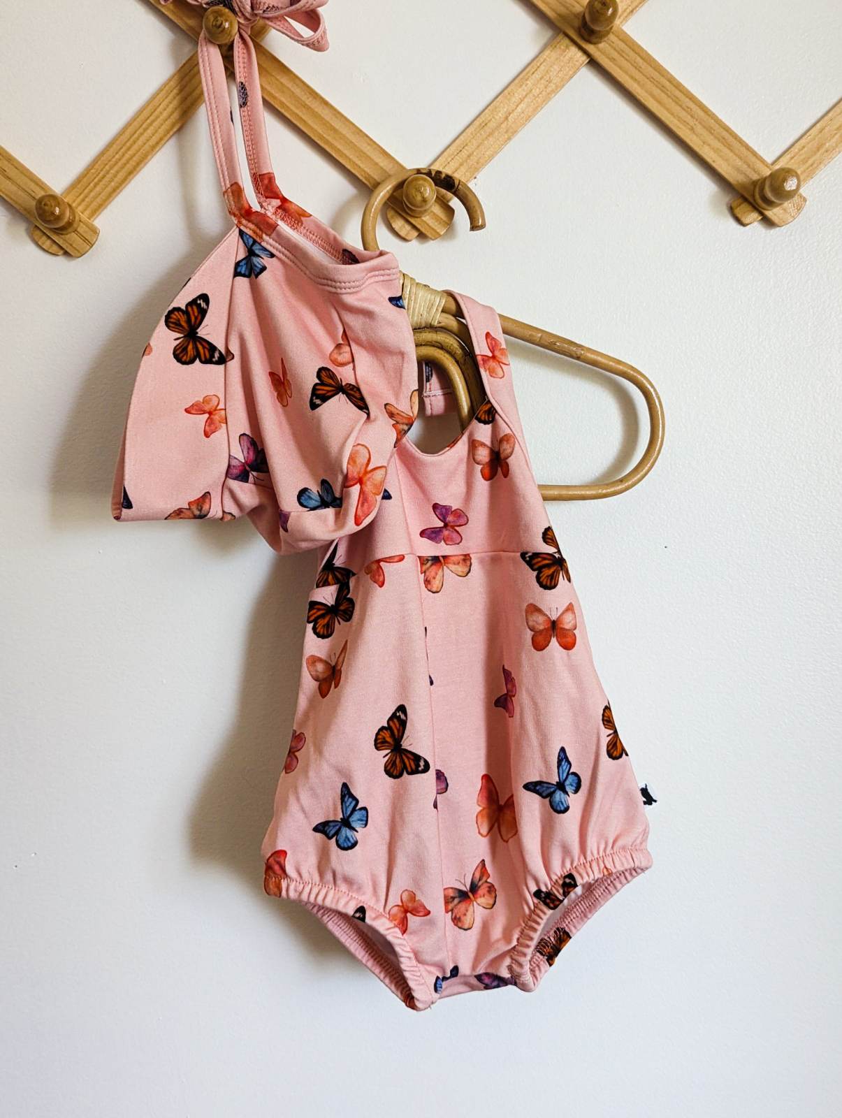 Little & Lively Summer Romper and Bonnet Set (0-6)