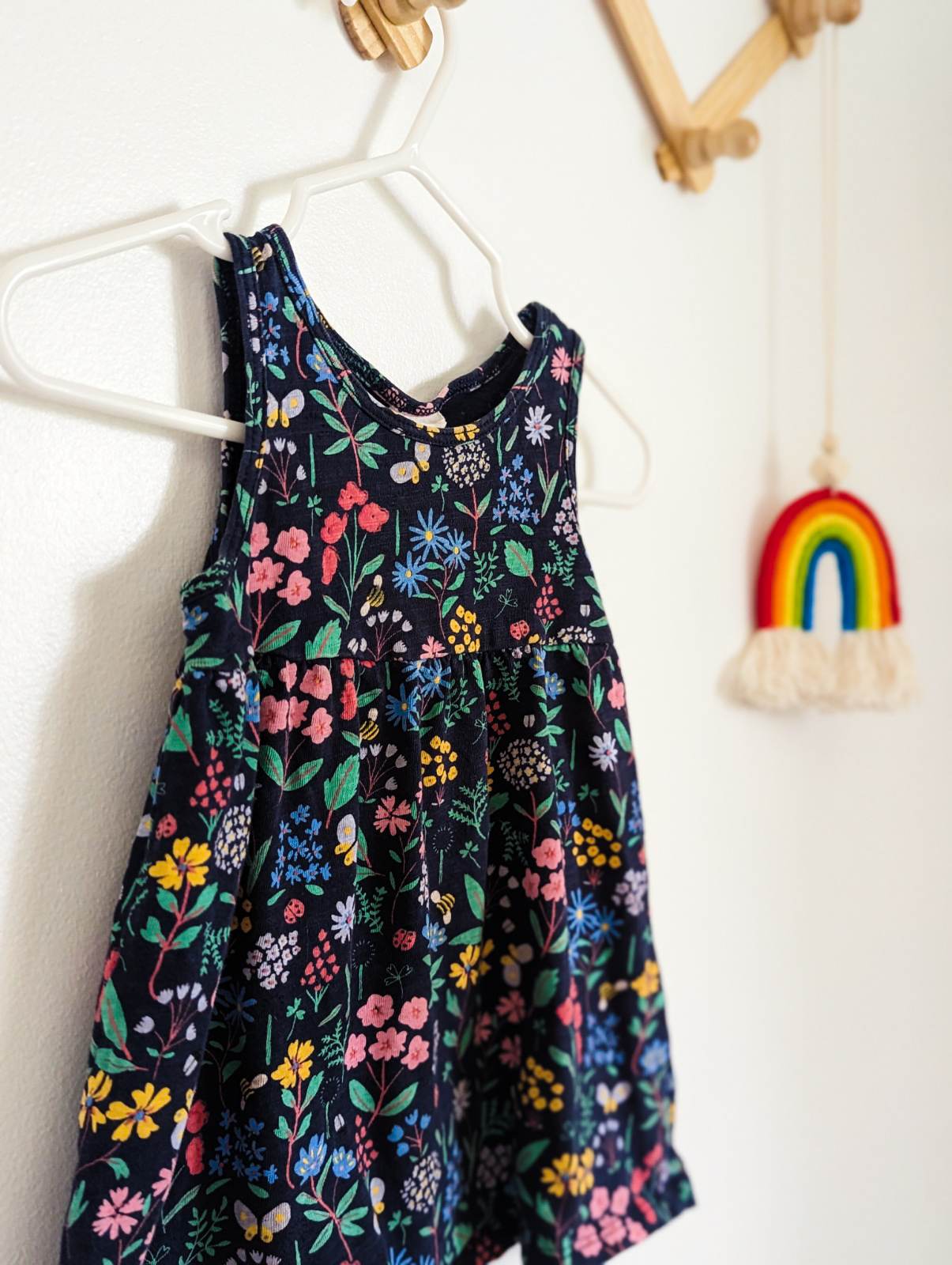 H&M Cotton Floral Tank Dress (4-6m)