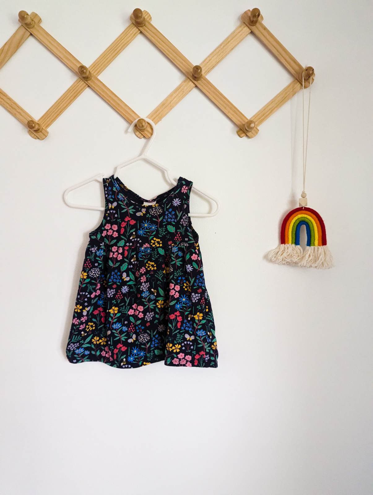 H&M Cotton Floral Tank Dress (4-6m)