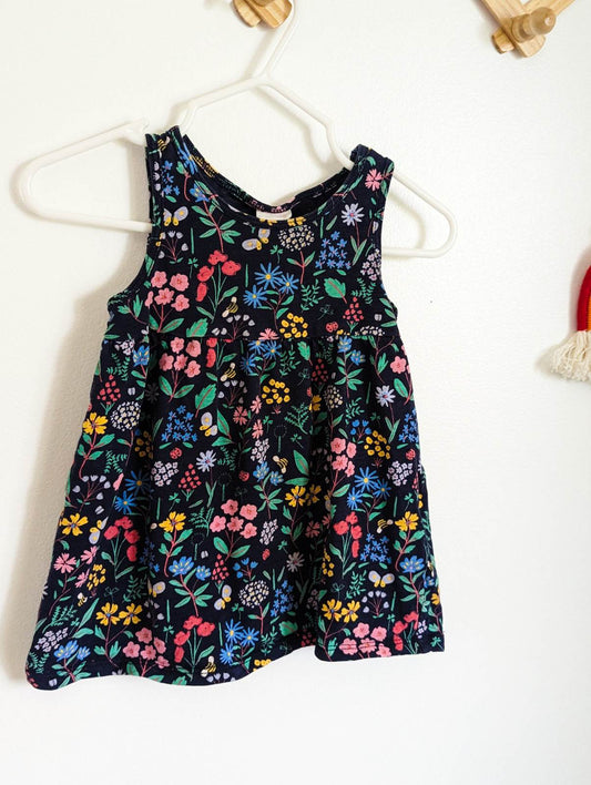 H&M Cotton Floral Tank Dress (4-6m)