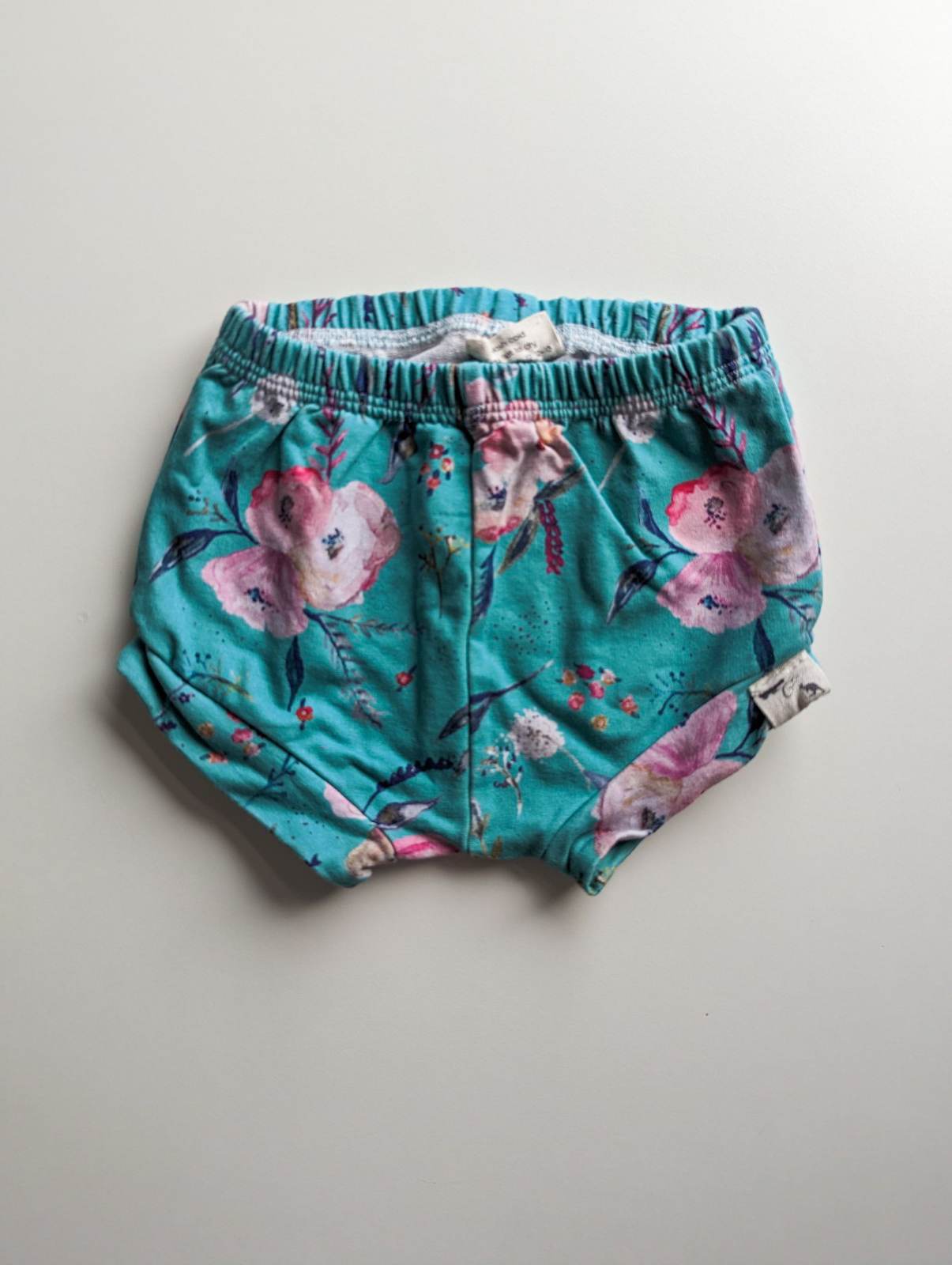 Bear & Roo Blue Floral Shorties (2T)