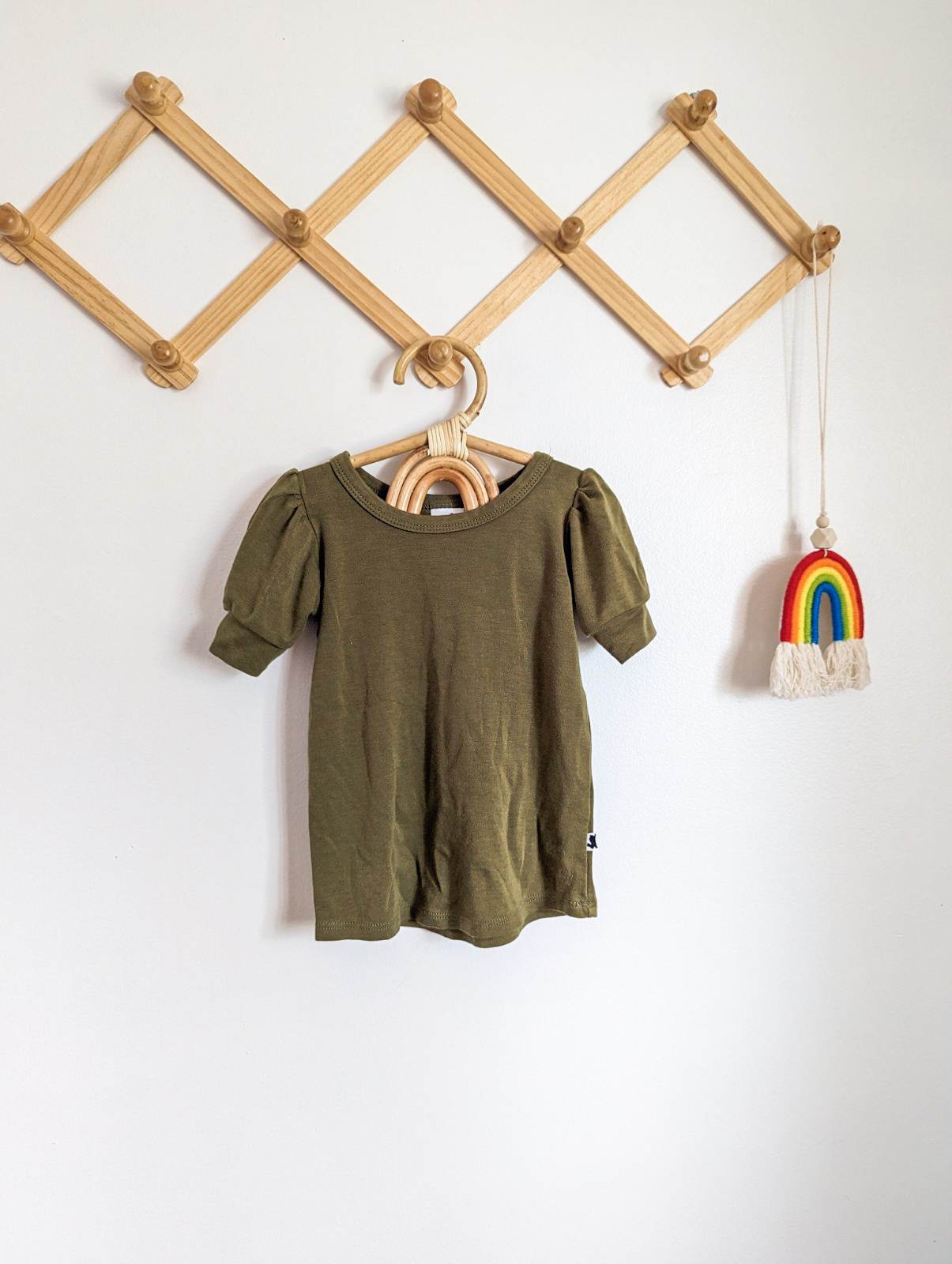 Little & Lively Alice Top in Olive (6-12)