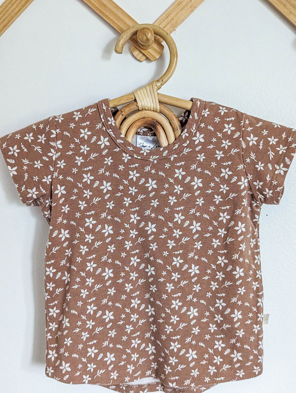 Jax & Lennon Floral Basic Tees (0-6m)