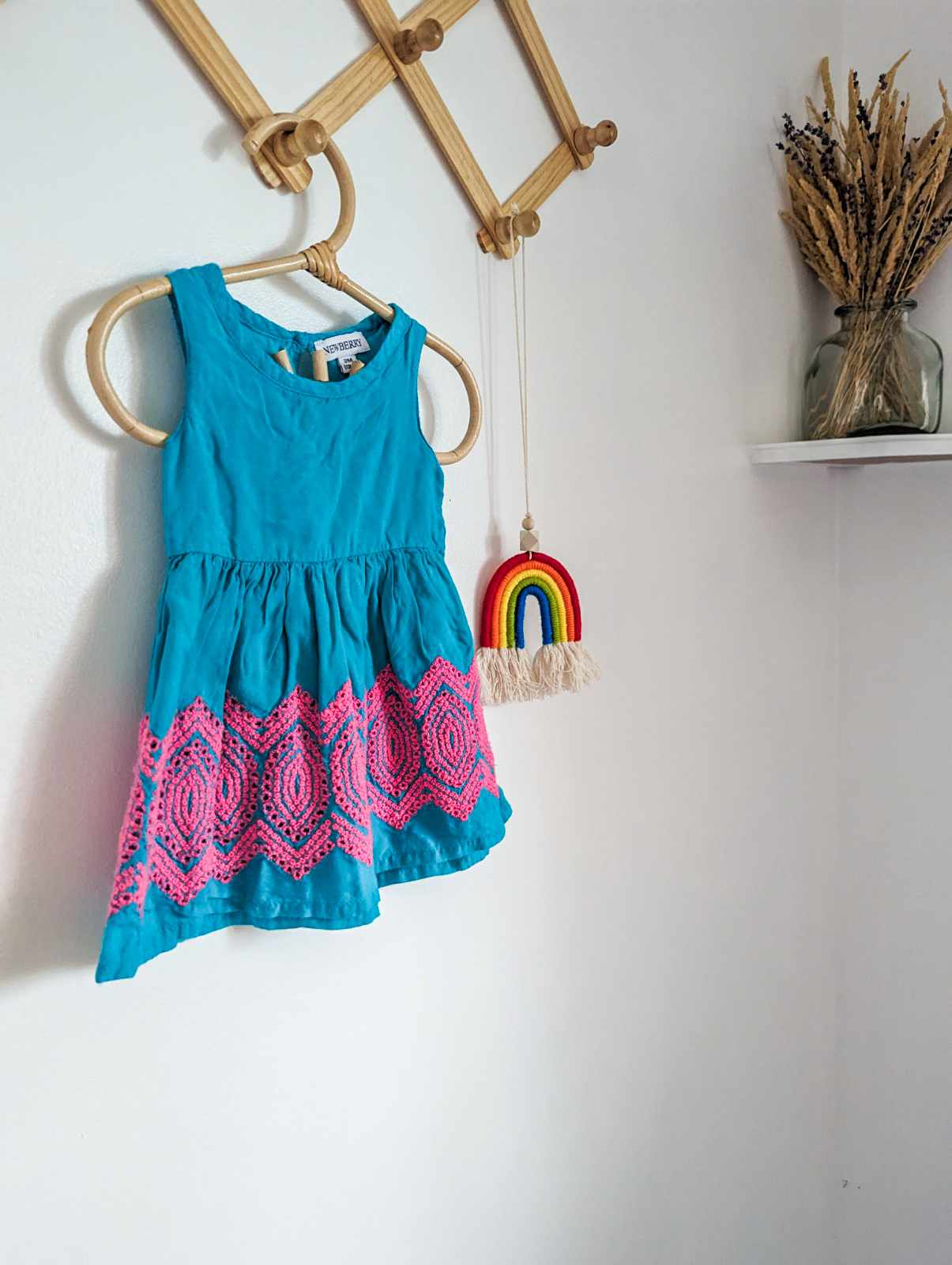 Newberry Sleeveless Dress in Teal (3m)