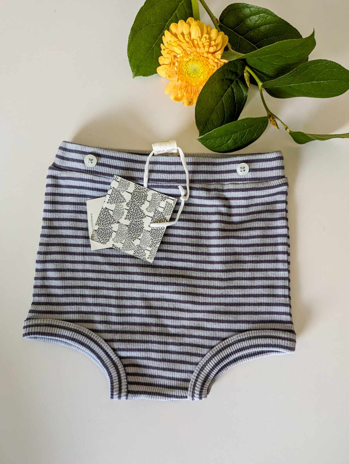 Kate Quinn Organic Cotton Striped Retro Bloomers (12-18m)