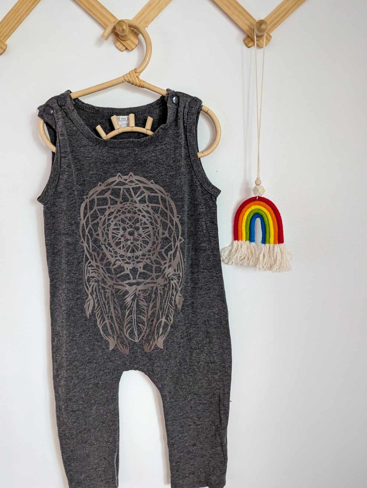 MINIOWL Sleeveless Dreamcatcher Romper (3-4T)