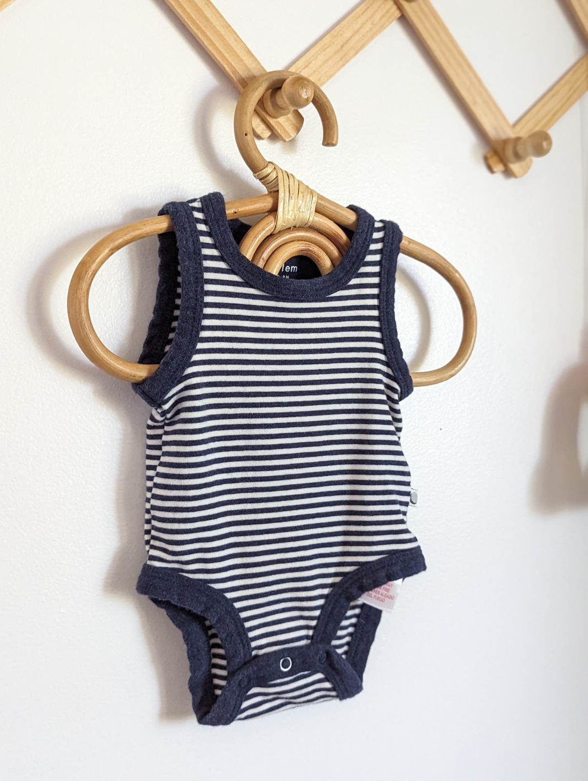 Petit Lem Cotton Striped Tank Bodysuit (NB)