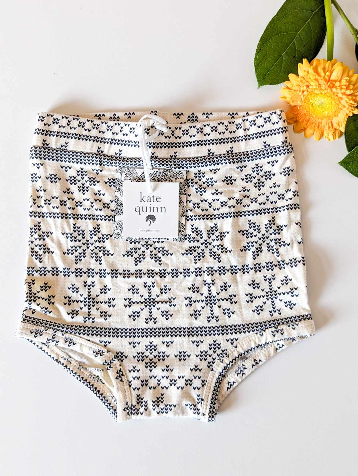 Kate Quinn Bamboo Retro Bloomers in Nordic Snowflake (12-18, 18-24)