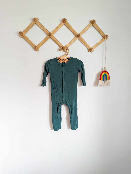 Kyte Baby Snap Romper in Emerald (0-3)