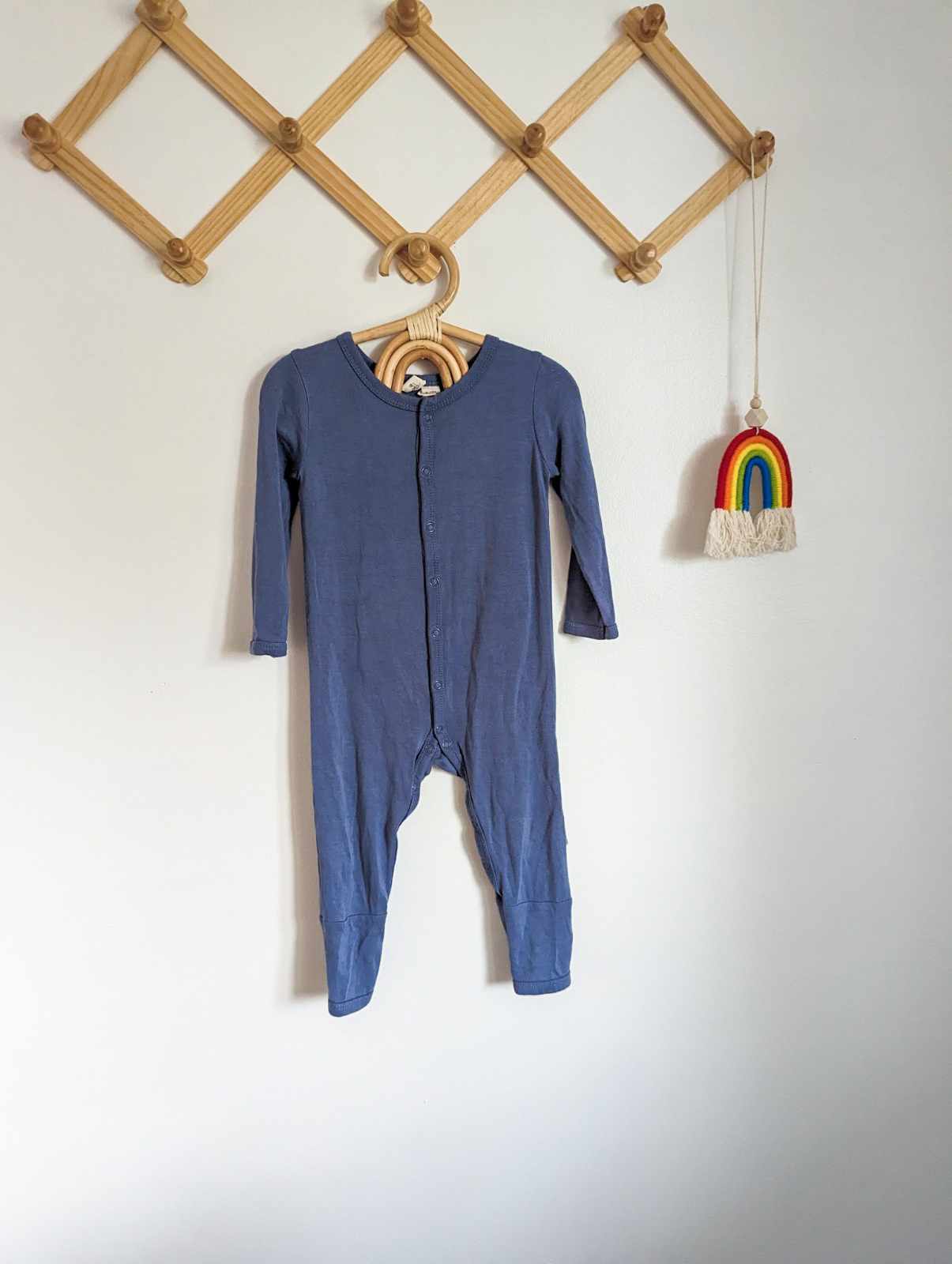 Kyte Baby Snap Romper in Blue (6-12)