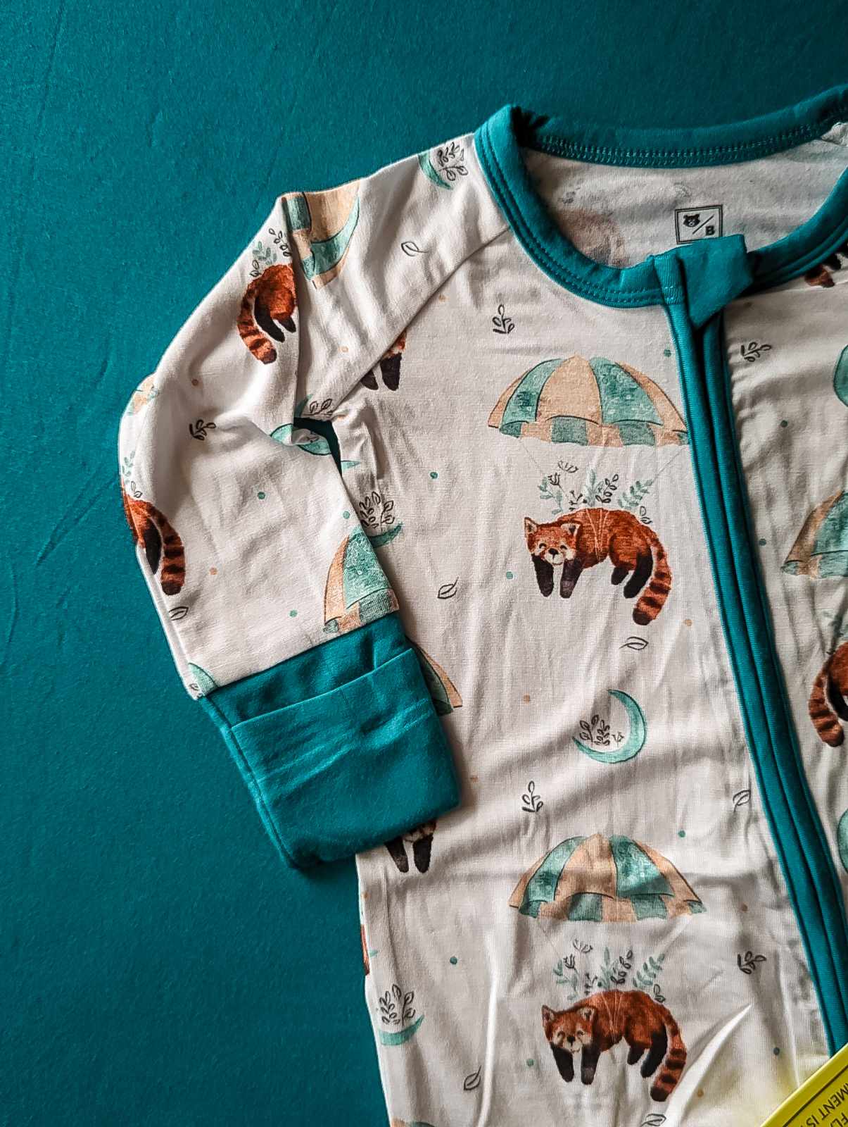 Baby Bear Bamboo Zippies in "Panda-Chute"