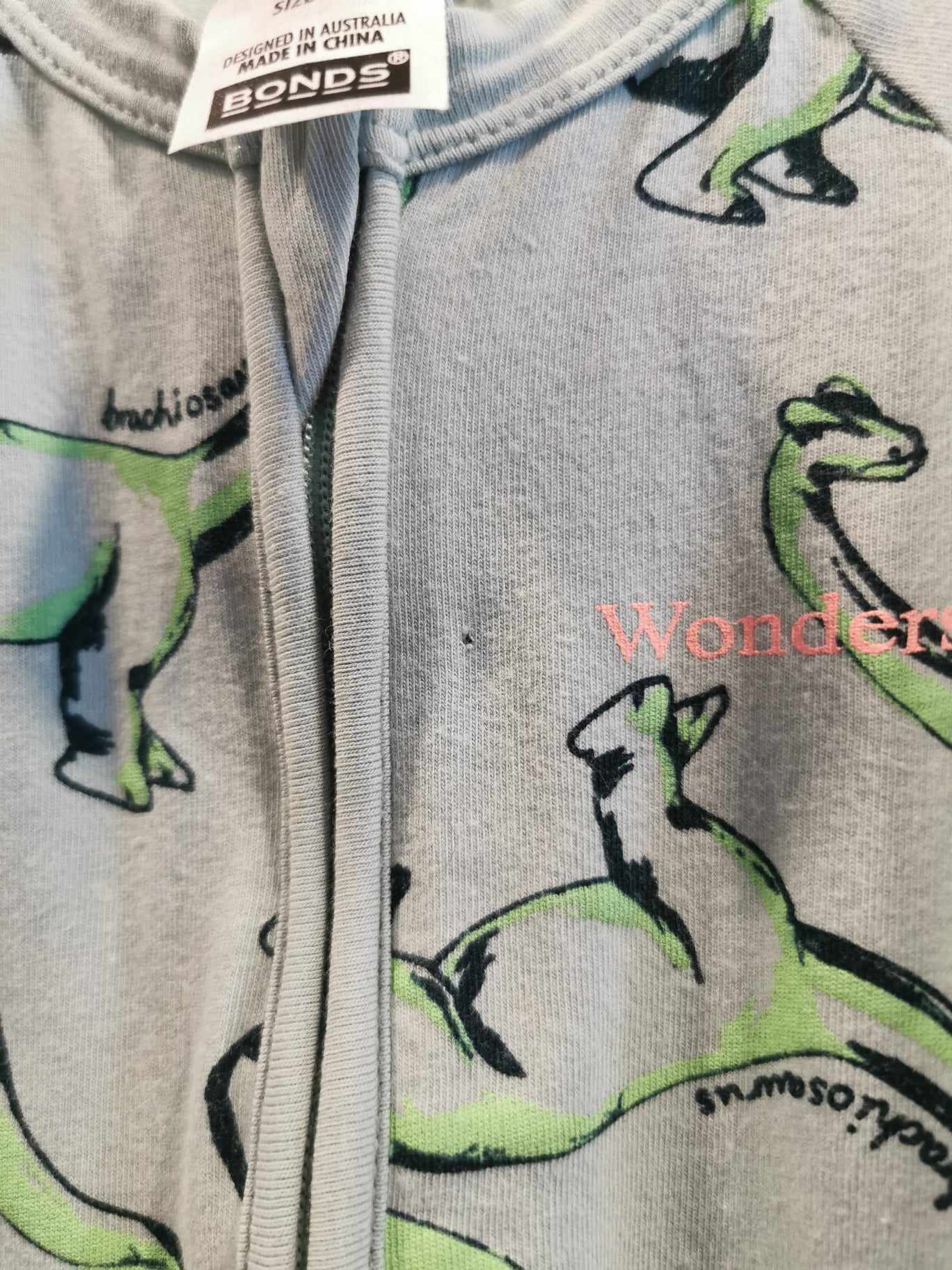 Bonds Wondersuit Green Brachiosaurus (0-3)