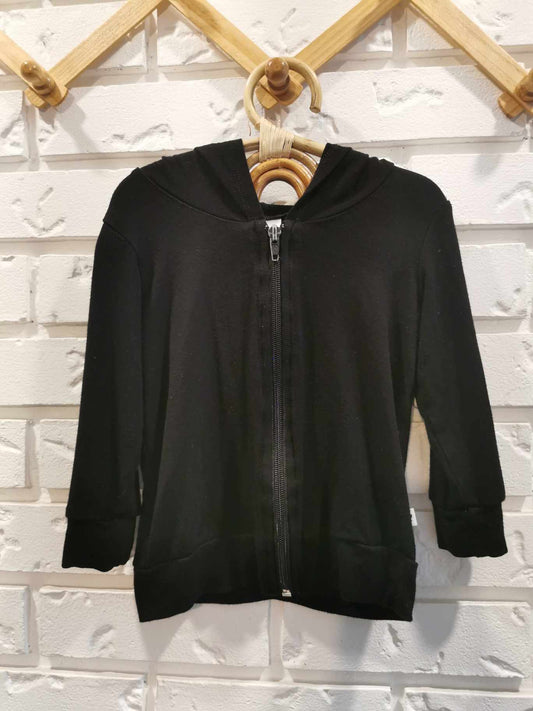 Jax & Lennon Bamboo Zip Up Hoodie in Black (6-12)