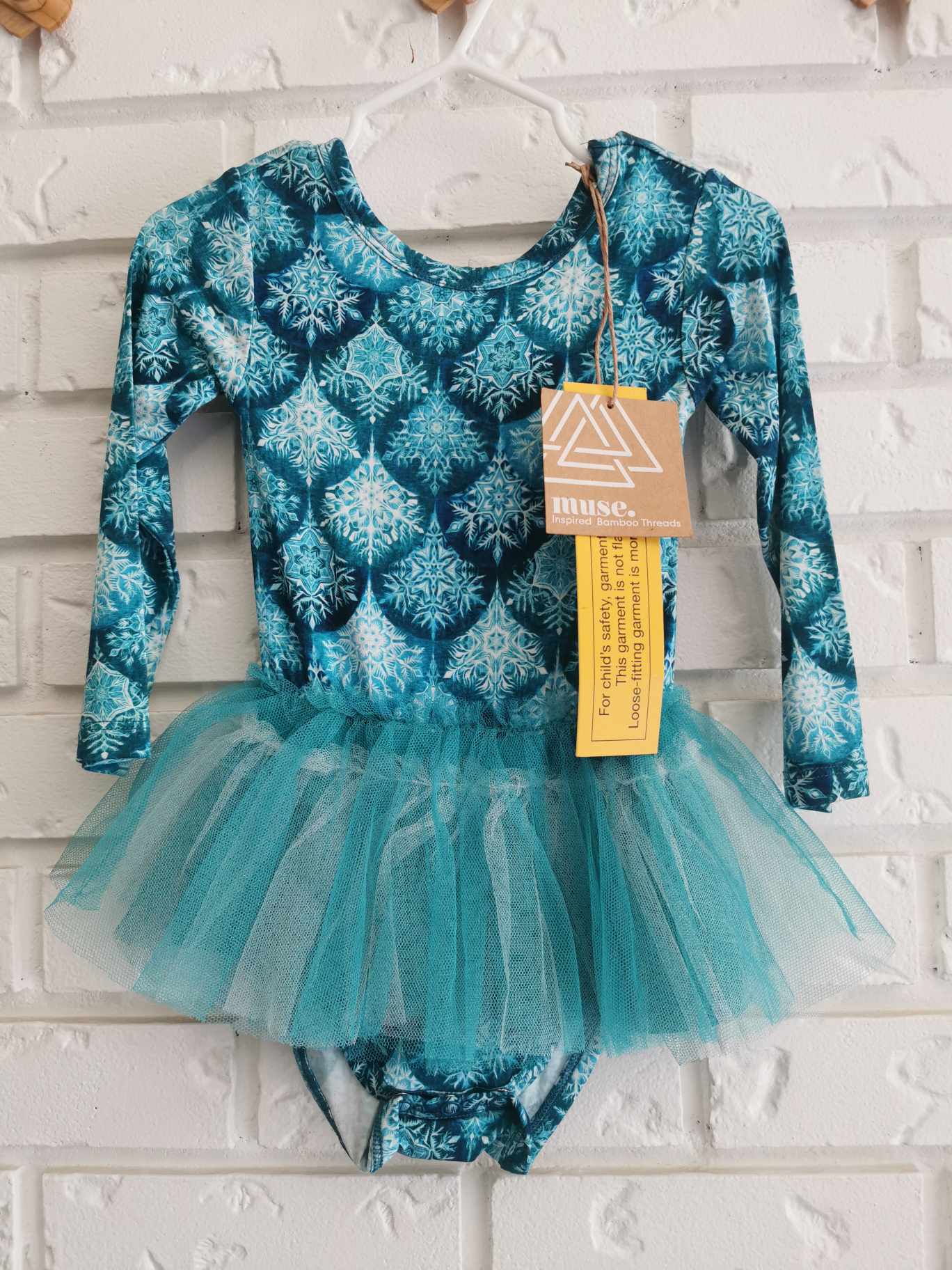 Muse Threads Mermaid Snowflakes Long Sleeved Twirler (12-18)