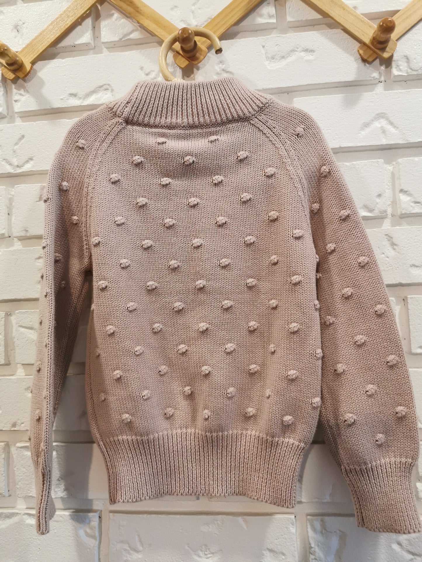 Jamie Kay Dotty Knit Jumper in Rosebud (2T)