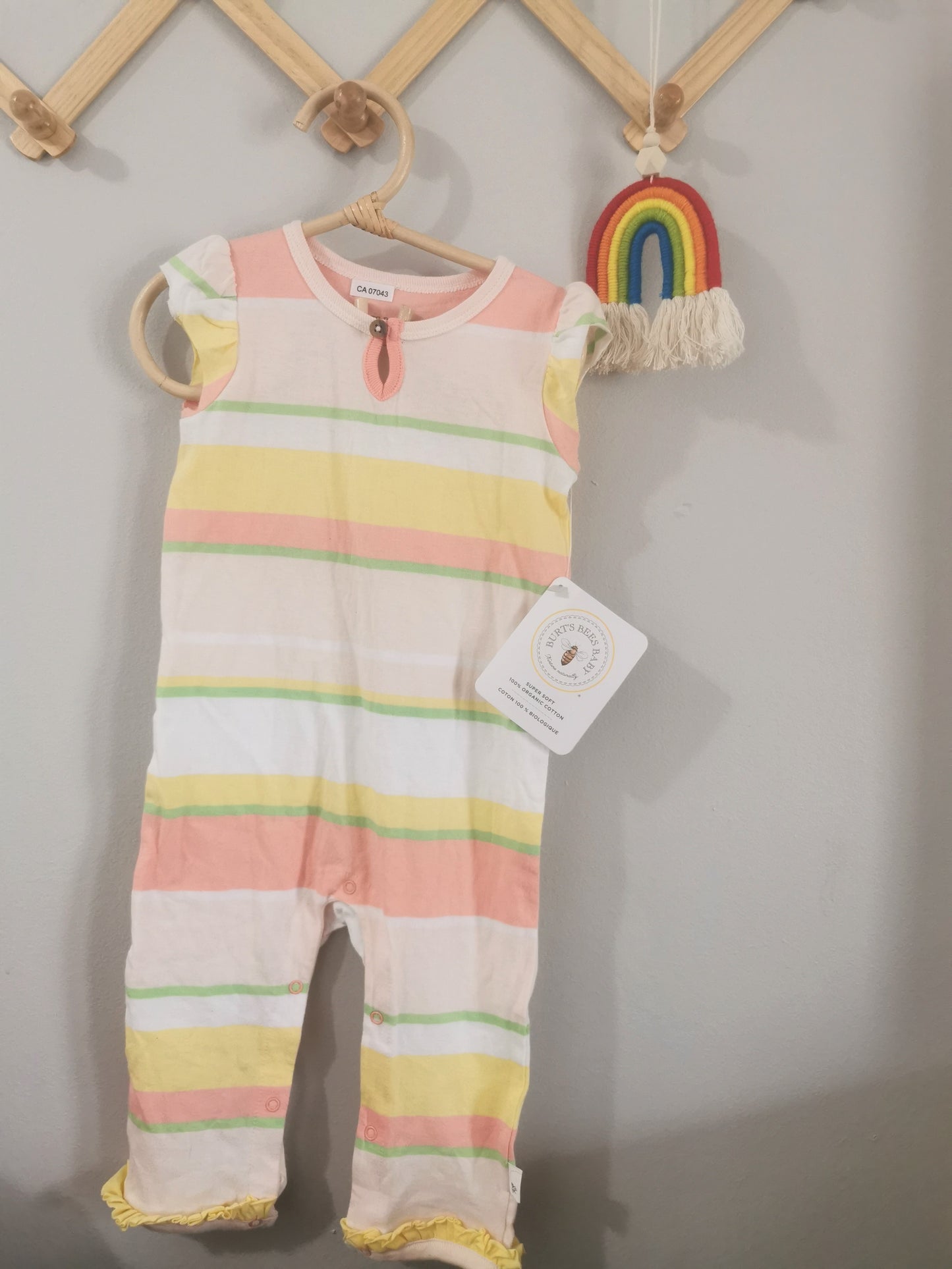 NWT Burt's Bees Baby Sleeveless Jumpsuit (3-6)