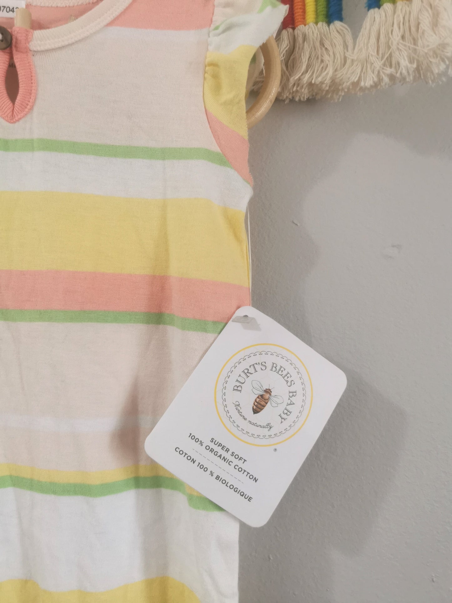 NWT Burt's Bees Baby Sleeveless Jumpsuit (3-6)