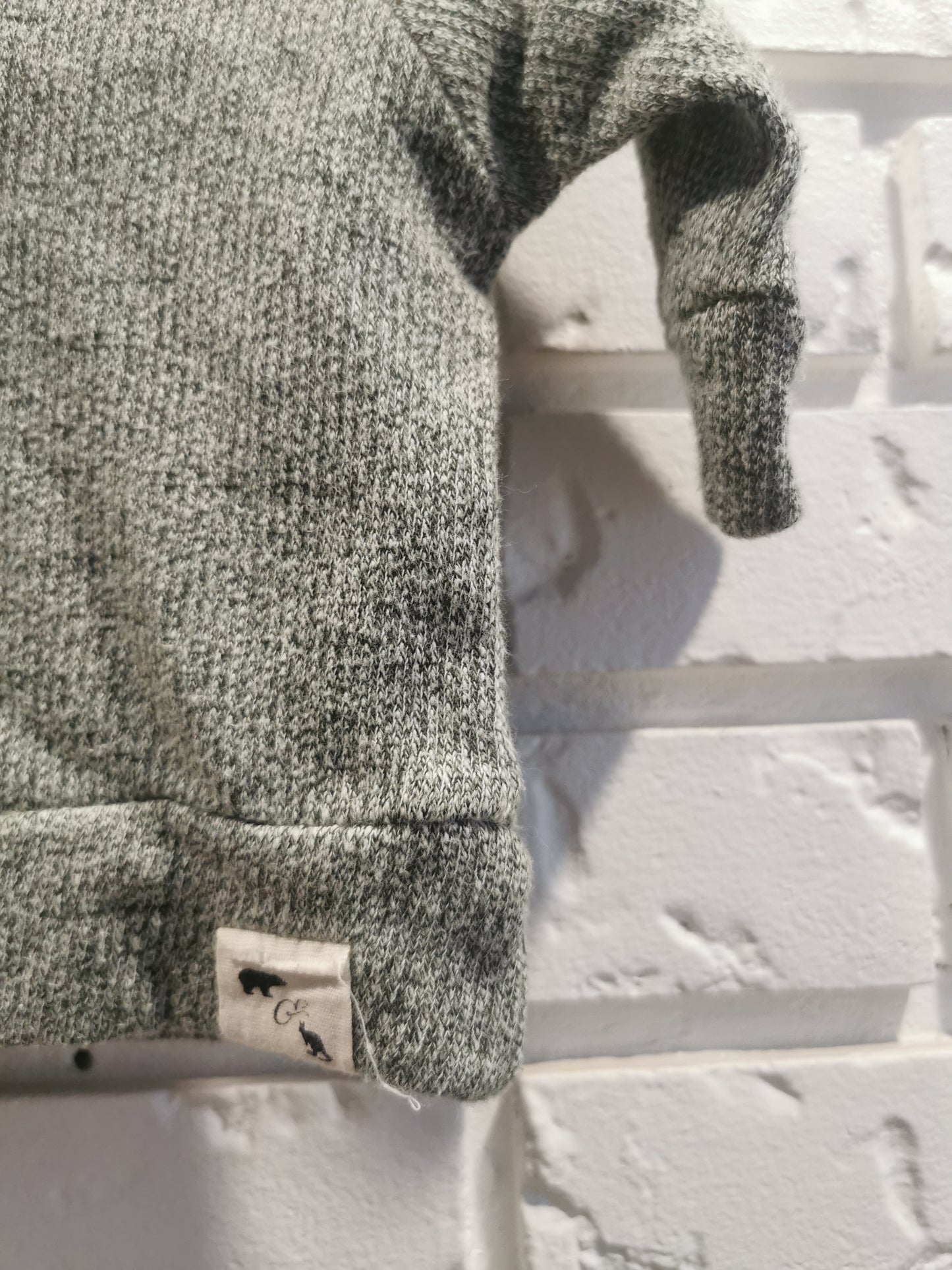 Bear & Roo Green/Grey Hoodie (0-3)