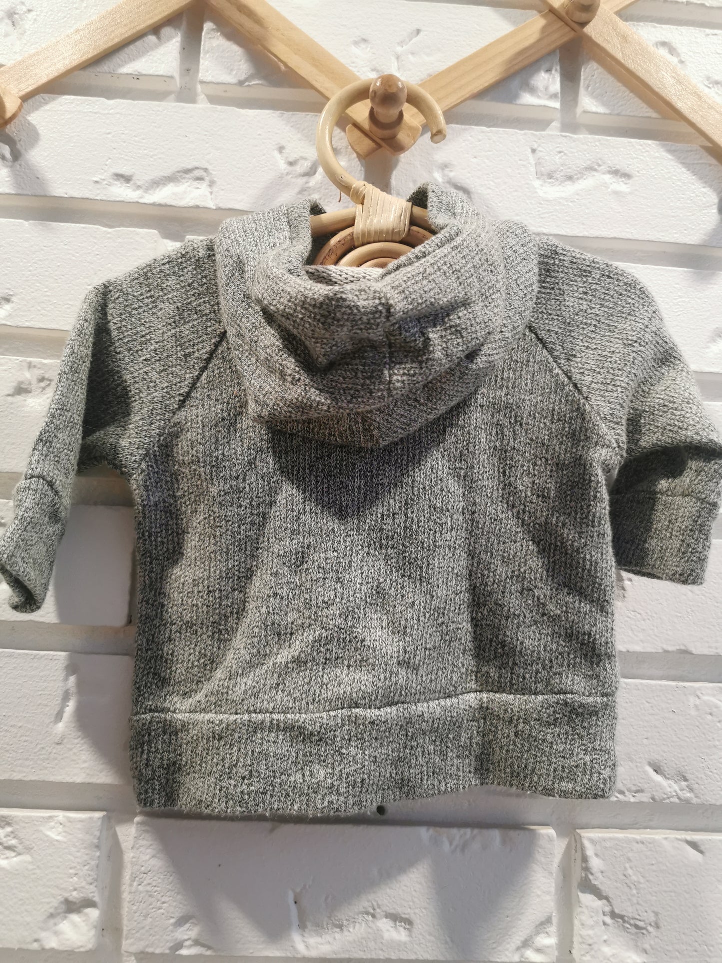 Bear & Roo Green/Grey Hoodie (0-3)