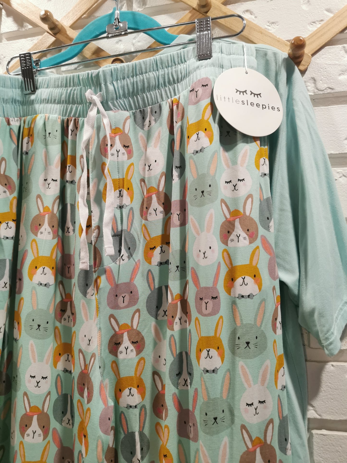 Little Sleepies Men's 2 Piece Pajamas in Rad Rabbits (LG)