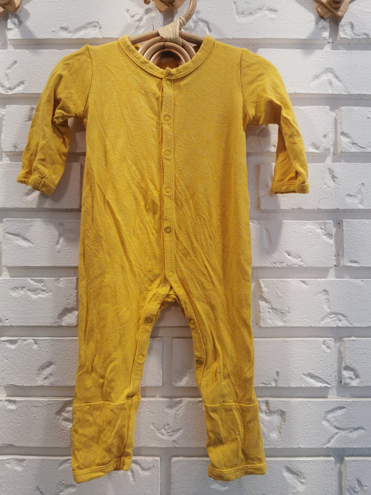 Kyte Baby Snap Romper in Bright Yellow (0-3)