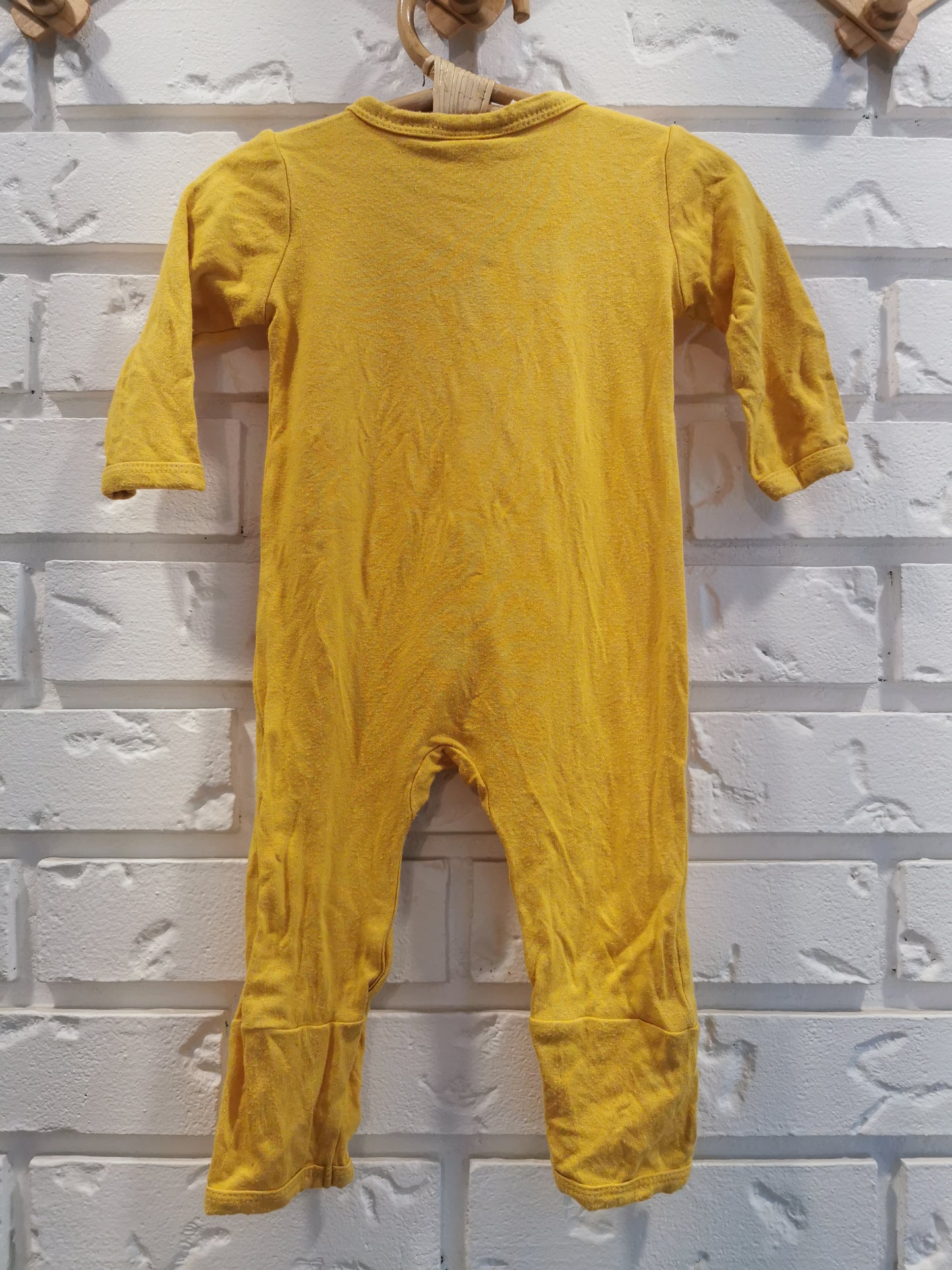 Kyte Baby Snap Romper in Bright Yellow (0-3)