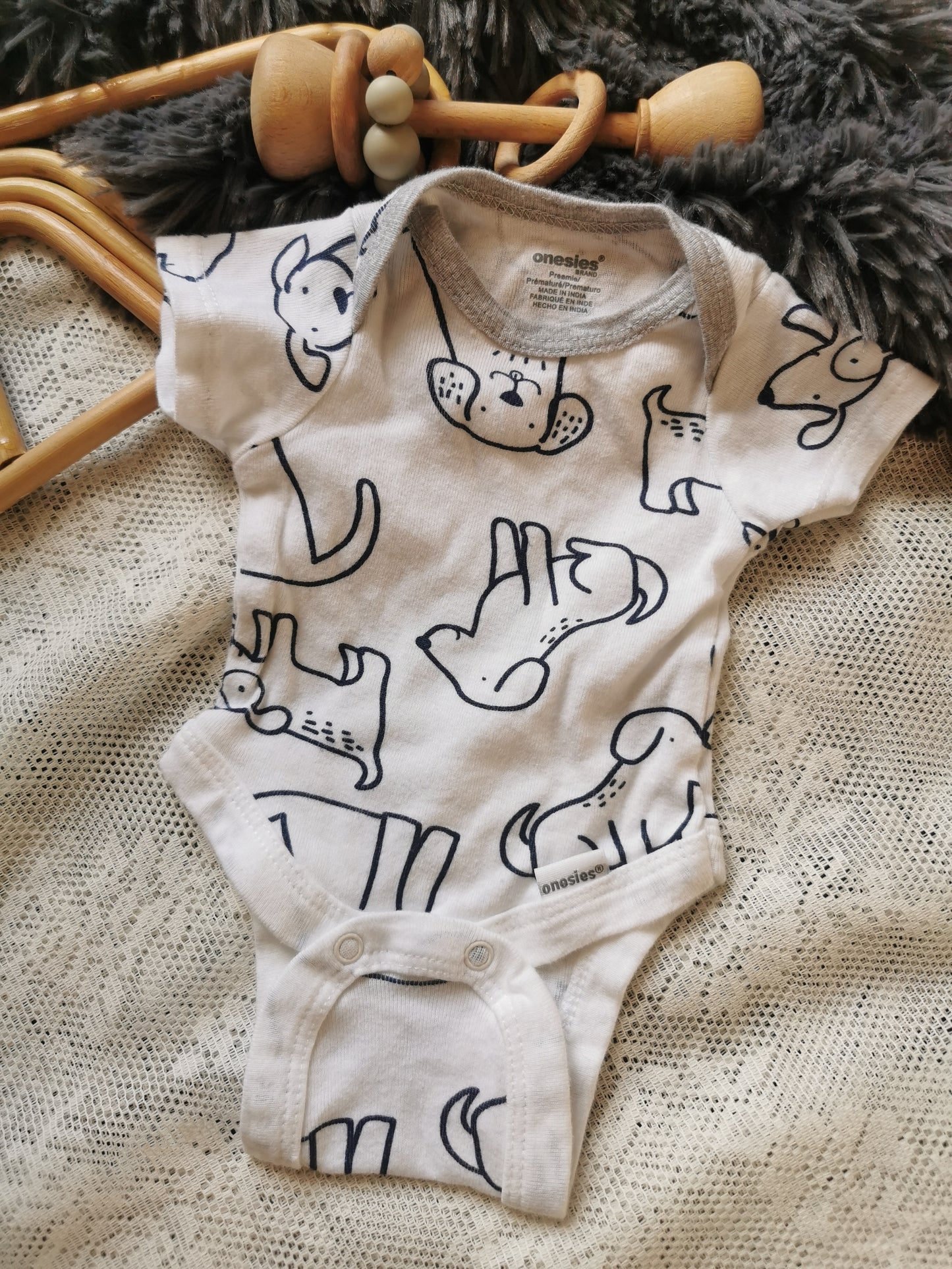 Onesies Puppy Dog Bodysuit (preemie)