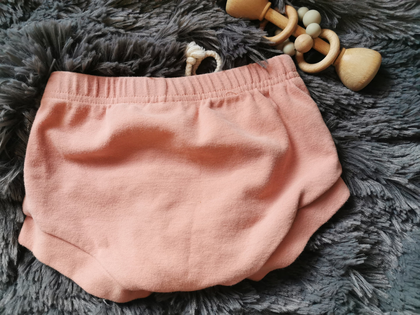 Mebie Baby Cotton Shorts in Dusty Rose (18)