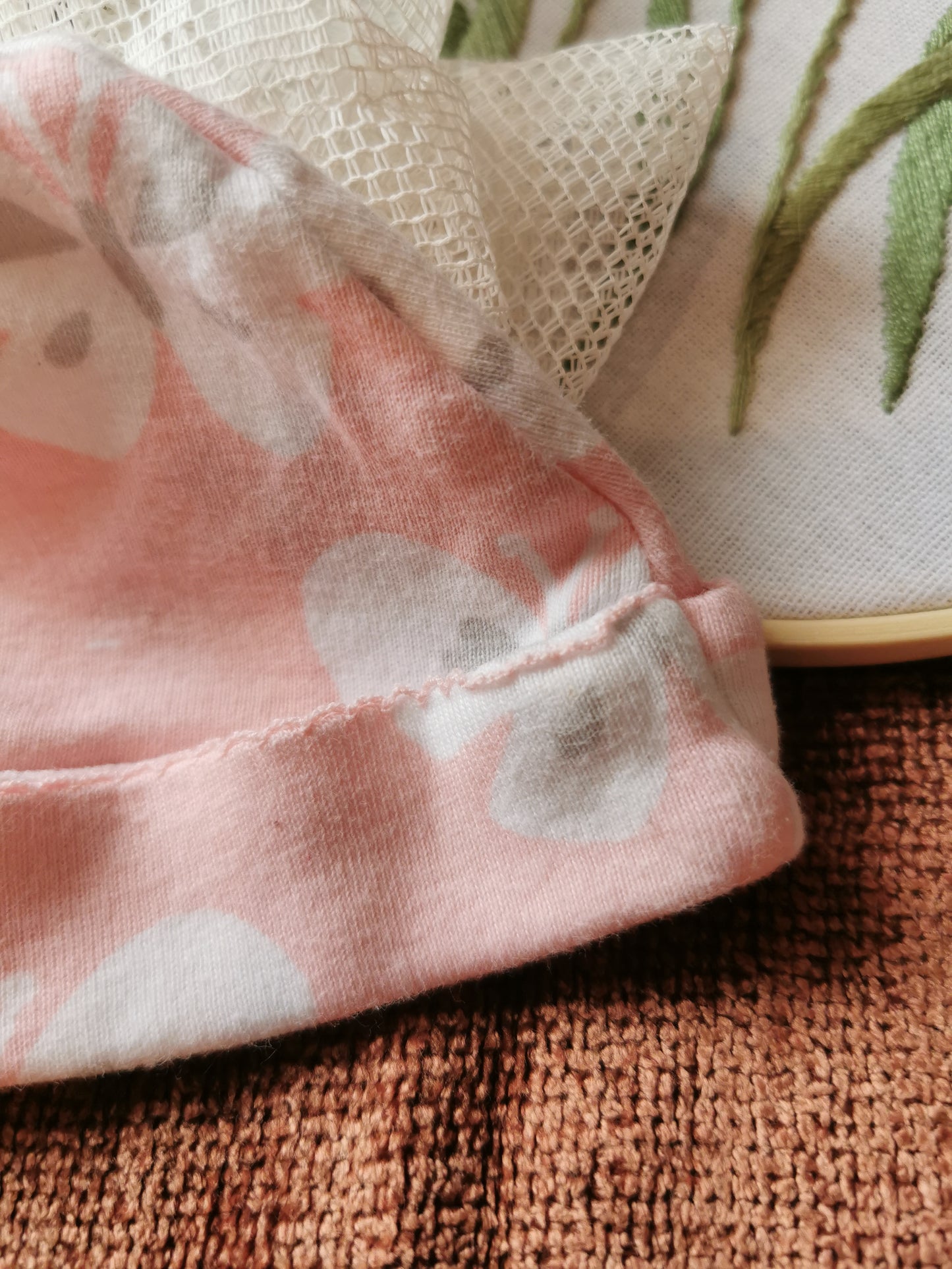 Carter's Pink Butterfly Cap (NB)