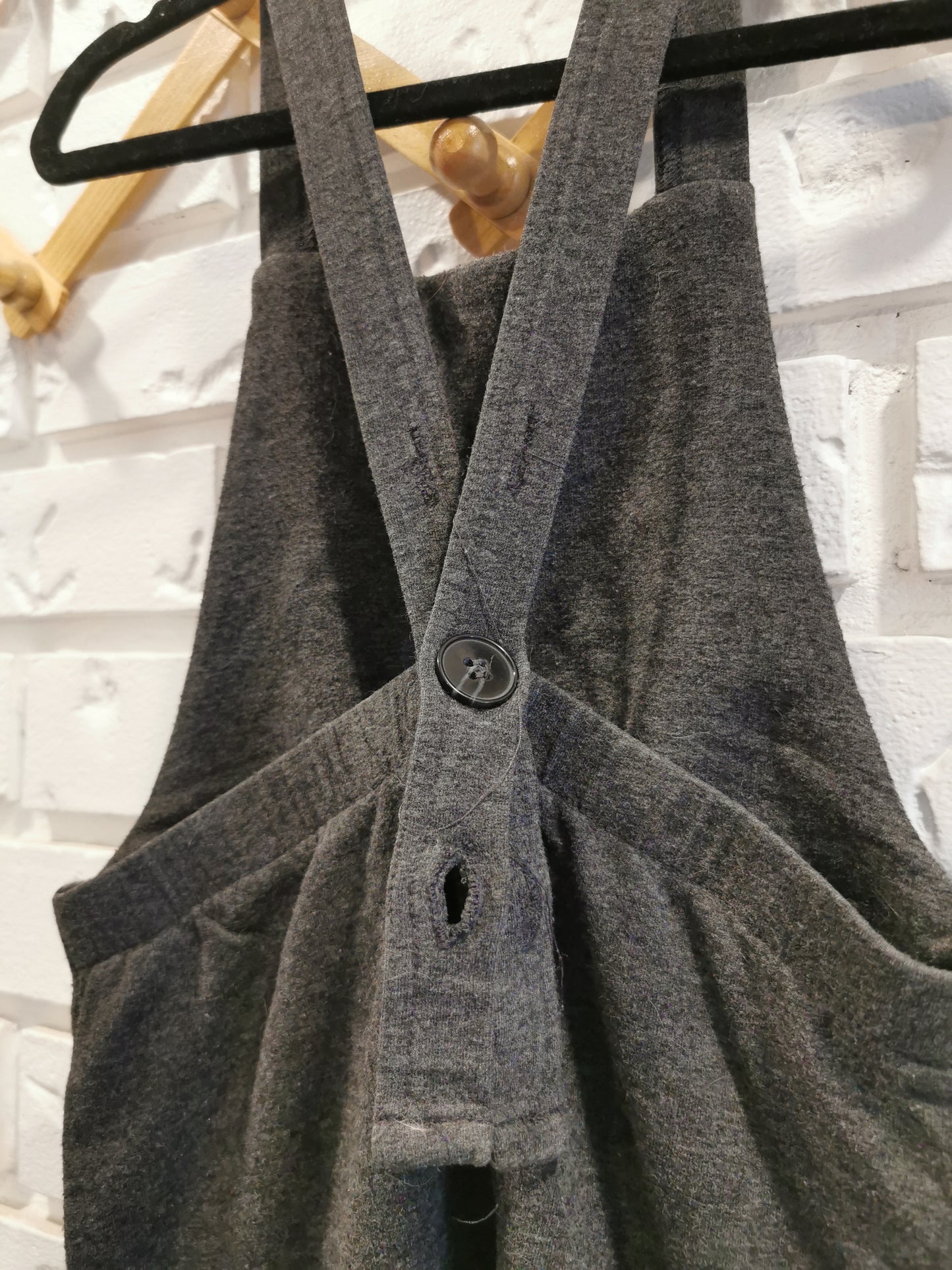 Lil Haven Co Bamboo Cotton Overalls in Dark Grey (3T)