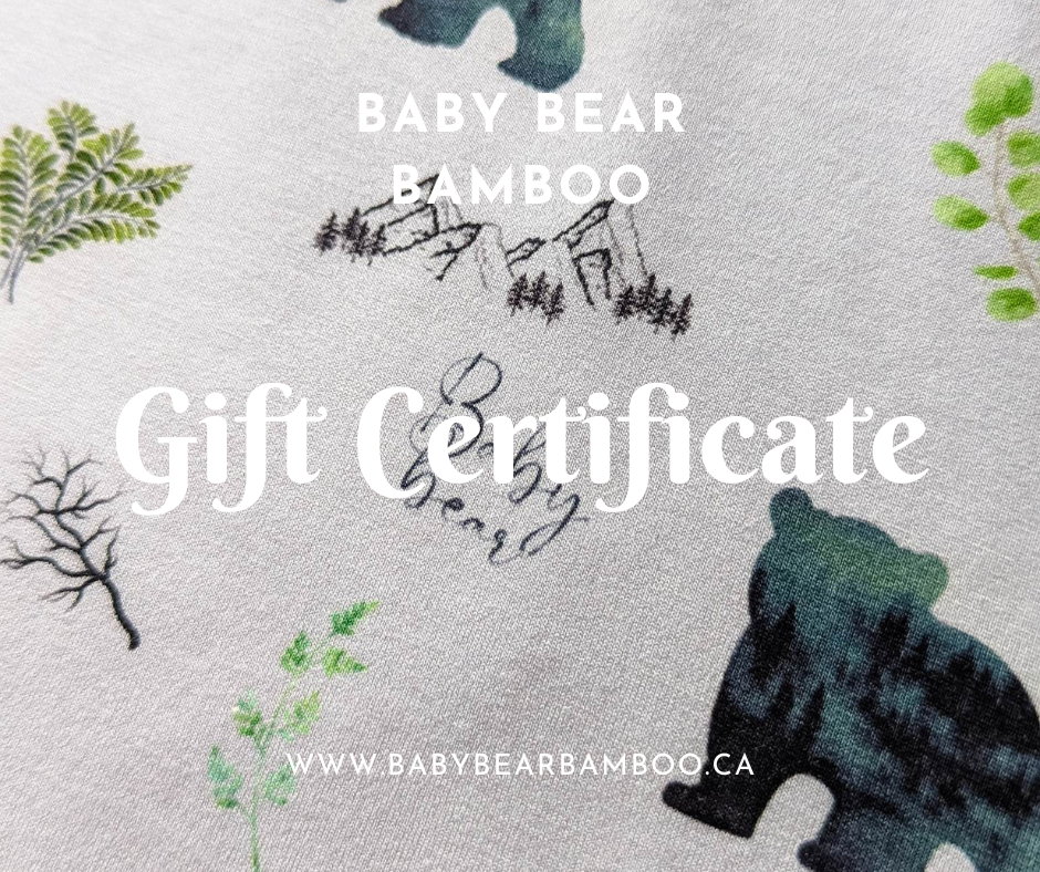 Baby Bear Bamboo Gift Certificate