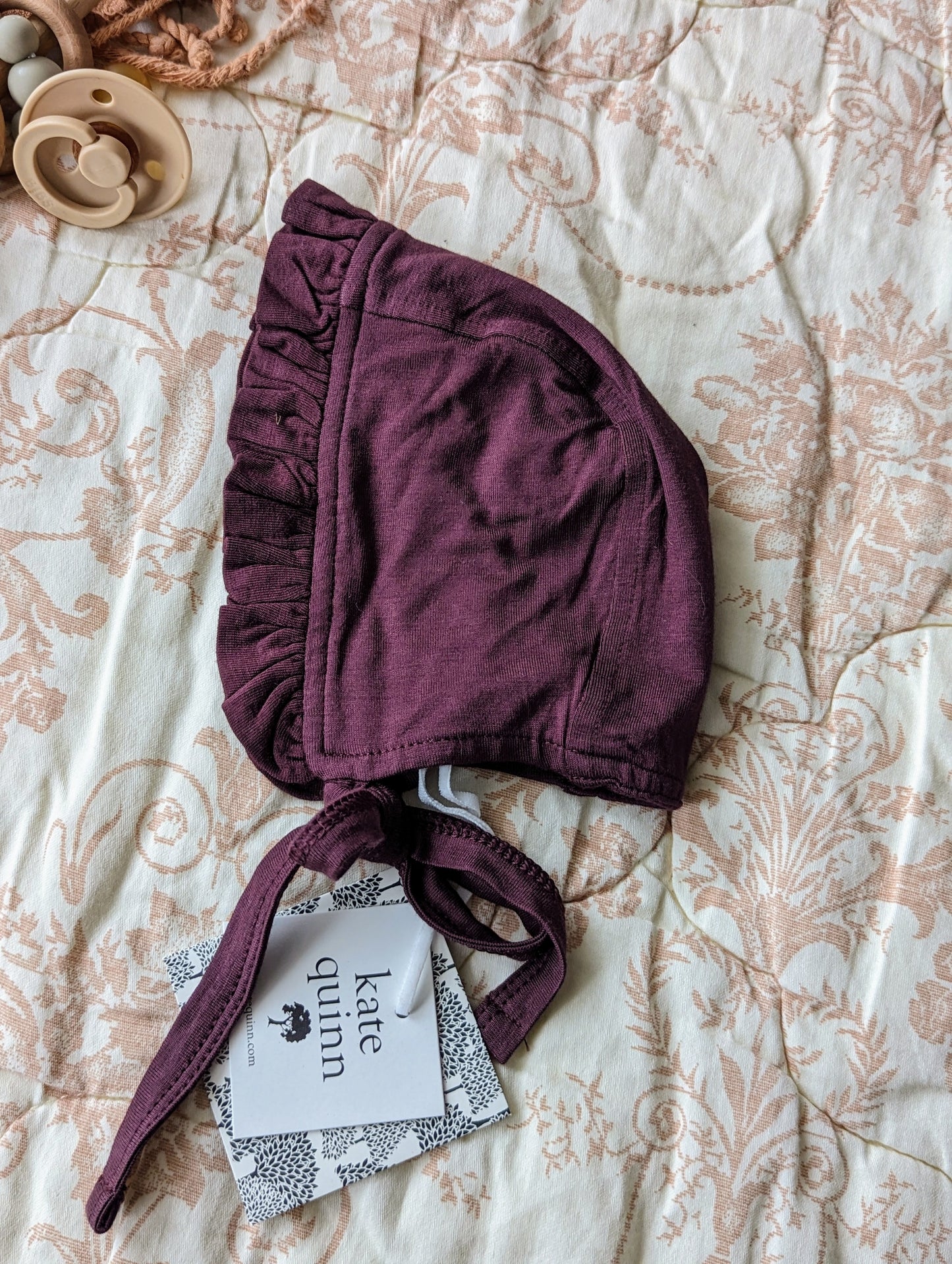 Kate Quinn Bamboo Bonnet in Purple (0-3)