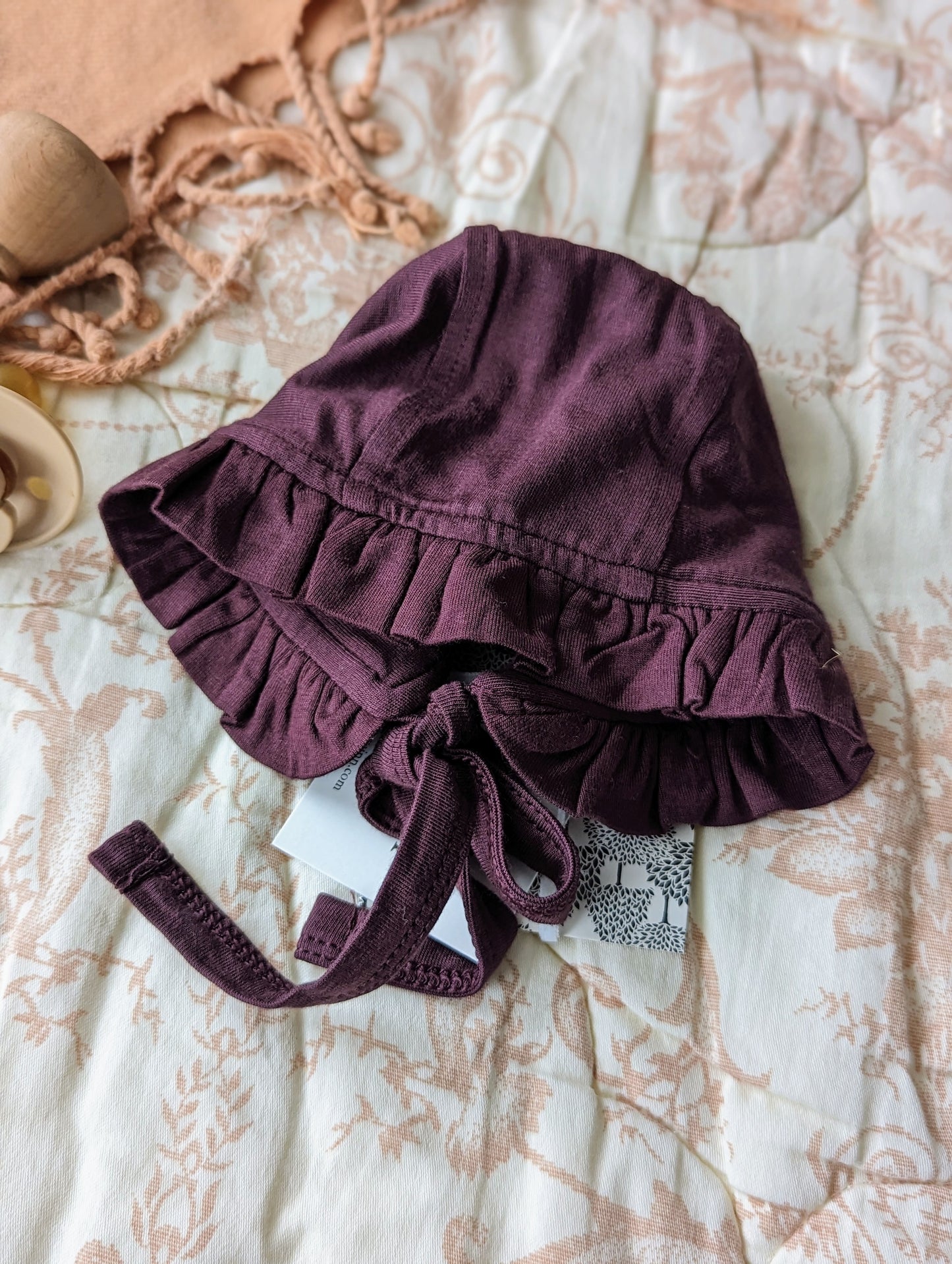 Kate Quinn Bamboo Bonnet in Purple (0-3)