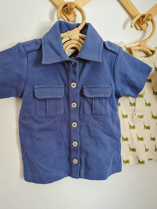 Kate Quinn Organic Cotton Military Style Tee (6-12m)